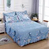 Ensembles de literie à volants à la mode ménage jupe de lit pour plusieurs tailles couvre-lit matelas bonne couverture de feuille avec taie d'oreiller F0067