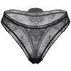 Womens Erotic Lingerie Underwear With Fluffy Ball Sexy Thong G-String Panties See-through Lace Underpants Cute Low Rise Briefs Women's