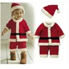 Meisjes Kerstkostuums Kinderen Spelen Santa Claus Jurk Jongens Performance Pak Toddler Girl Clothes Boy 210515