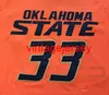 Oklahoma State Cowboys College Marcus Smart # 33 Maglia da basket retrò arancione nera Maglia da uomo personalizzata con nome numerico cucita