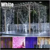 Evento material festivo entrega 2021 304 LED Fairy Christmas Outdoor Icicle Wedding Garden Party Party Home Curtain Decoration String Lights