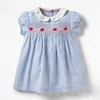 Espagne enfants vêtements enfant en bas âge robes smockées pour filles bébé col claudine smocks robes enfants fait à la main robe de broderie 2106237006