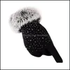 Fingerless Hats, Scarves & Fashion Aessories Womens Finger Thicken Winter Keep Warm Mittens Female Faux Fur Elegant Gloves Hand Warmer High