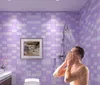 Hintergrundbilder verdickt selbstklebende Toilettenaufkleber Küche Wasserdichte Badezimmer Tapete Arbeitsplatte Mosaik Gitter PVC
