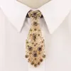 Bow Ties Fashion Personality Crystal Neckties Trendy General Korean Wine Party Wedding Ceremony Metal Short Luxury Tie Men AccessoriesBow Em