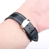 Uhrenarmbänder Echtes Leder Armband 18 20 22 24mm Frauen Männer Vintage Rindsleder Band Strap Gürtel Zubehör Einsatz Verschluss314U