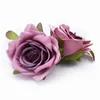 100pcs fleurs décoratives couronnes fleurs artificielles pour la fête de mariage décoration de la maison cadeaux de bricolage boîte scrapbooking roses tête 210624