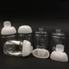 Bouteille de désinfectant pour les mains de 30 ml, bouteille vide en plastique PET demi-ronde à capuchon rabattable, bouteille de désinfectant pour les mains pour enfants, pour enfants