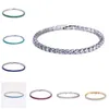 Tennis Bracelets Bijoux De Luxe 4Mm Zircon Cubique Glacé Chaîne Cristal De Mariage Pour Femmes Hommes Or Sier Bracelet