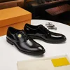 A1 Högkvalitativa formella klädskor för mjuka märken Män Äkta läderskor Pekade Toe Mens Designer Business Oxfords Casual Shoes