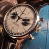 Sugess Mechanical Chronograph Watch 40mm Dial Stainless Steel äkta Seagull ST1901 SAPPHIRE FÖR MEN HANDLEWATCHES218F