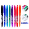 L￶schbaren Stift Pens Kugelschreiber Highlighter Color Ink 0.5mm Kugel Nib Gel auf Wasserbasis Feder-Briefpapier WLL740