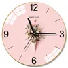 Nordic Modern Silent Wall Clock Glas Woonkamer Tafel Home Klokken Wall Home Decor Creatieve Marmeren Horloge Keukenklok FZ215 211112