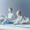 Vilead keramik ballett tjej figurer docka rum hem dekoration tillbehör vardagsrum kreativa gåvor trädgård figurer 211105