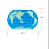 30cm large size luminous world map shape giant jigsaw puzzle push bubble silicon popular game fingertip sense