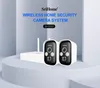 Srihome sh033 3.0mp 4ch base de dados wifi câmera ip ipotes à prova d 'água bateria cam cheia coloração noite visão pir alarme bebê monitor