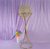 elegant 10pcs lot gold silver color 31.5" tall crystal acylic decoration centerpiece wedding table decor flower stand event