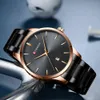 Casual Business Uhren für Männer Klassische Schwarze Uhr Top Marke Curren Quarzuhr Männliche Edelstahl Band Armbanduhr Q0524
