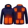 Survêtements pour hommes 2021 vestes chauffantes d'hiver hommes femmes vêtements chauds chauffants USB chauffage thermique coton randonnée manteaux de chasse