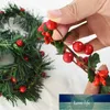 Christmas Wreath Artificial Berry Flower Mini Ornament for Party Year Home DIY Hanging Decoration 7