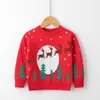 2-7 jaar Kerstmis jumper babys meisjes wollige truien kinderen breien pullover scrailiage lange mouwen knitwear kinderkleding Y1024