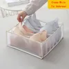 Organisateur de placard de chambre à coucher pliable pour les chaussettes sous-vêtements Organisation de rangement Boîte de rangement de soutien-gorge Boîtes