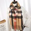 Высококачественный мягкий кашемировый шарф для мужчин и женских платков Retro Classic проверено печатные бренды бренда кашемирного шарфа 200 70cm240l