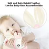 Baby Music Flashing Teether Rattle Toys Rabbit Hand Bells Mobile Spädbarn Pacifier Weep Tear Newborn Early Educational Leksaker 0-12m