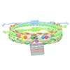 Drie in één multilayer geweven katoenen touw zoete snoep icecream identificatie armbanden lucky tibetaanse string armband handgemaakte vlecht sieraden voor vrouwen meisjes