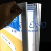 Podwójne boki ruchome wyświetlacz reklamowy magnetyczny LED Slim Light Box with Base Wheels Drewniany Opakowanie (80 * 180 cm)