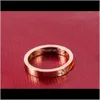 Группа Drop Доставка 2021 Ювелирных Изделий Мужчины / Женщины Полный CZ Diamond Мода Золото 3 Цвет Пара Кольца Титана Сталь Высокие Полированные кольца с коробкой для