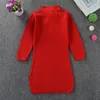 Chinese Style Baby Kids Girl Cheongsam Dresses For s Autumn Seven Sleeves 210429