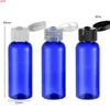 Contenitore cosmetico per lozione vuota, bottiglia con tappo superiore ribaltabile in plastica PET portatile ricaricabile da 30 x 50 ml