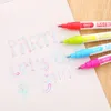 Highlighters Highlighter Painting Double Line Pen Marker Color Hand Account DIY Po Dream Metal Contour Hand-Painted Art