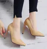 Plus Größe 34-44 HEIßE Frauen Schuhe Spitz Pumpen Patent Leder Kleid High Heels Boot Schuhe Hochzeit Schuhe zapatos Mujer