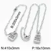 Mode Vrouwen Mannen Zilveren Kleur Goud Rvs Ronde Lock Key Hart Uno de 50 Bal Bead Armband Ketting Sieraden Sets 210320