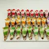 48pcs multicolore oiseau animal artificiel décor de mariage maison décoration de Noël bricolage accessoires mini artisanat 210811