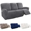 CHAIR COVERS All Inclusive Recliner Sofa Cover för 3 SEAT Elastic Slipcover Suede Couch Fåtölj Non-Slip Protector