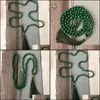 Chains Necklaces & Pendants Jewelry 108 Green Malachite With Tassel Hand Knotted Buddha Prayer Beads Meditation Necklace Japa Mala Necklaces