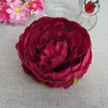 10 cm Rosa cabeça artificial seda decorativa peônia flor cabeça para DIY casamento casamento arco casa festa decorativa de alta qualidade flores