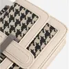 Crossbody tassen voor vrouwen avondcadeauzakken schoudertas middelgrote formele textuur Houndstooth Foreign Style231Z