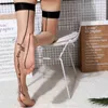 Nude Color Thigh High Stockings Women's See Through Back Line Sexy Tights Pole Dance Sexy Lingerie Stockings Female Hosiery Y1119