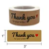 120 adet Rulo Teşekkürler İş Yapışkan Çıkartmalar Etiketleri Pişirme Hediye Çantası Parti Paketi Zarf Dekorasyon