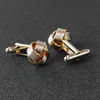 Knot Cuff Links For Men Shirt Cufflinks Silver Gold Plated Unique Fashion Business Wedding French