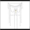 Belly Chains Body Jewelry Drop Delivery 2021 Handmade Chain Womens Antique Long Tassel Pearl Tang Style Flat Collar Waist Ru Skirt Po Accesso