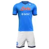 21 22 SSC Napoli Soccer Jerseys Shorts 2021 2022 Nápoles Home Away Kits Hird Futebol Lozano Mertens Insigne Osimhen Maglietta da Calciatore Men's Kids Camisas