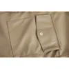 BBWM Moda Donna Tasche in ecopelle Giacca oversize Vintage Manica lunga Spacchetti laterali Cappotto Donna Chic Top 210520
