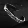 Bracelet ouvert en métal à motif de feuilles rétro de haute qualité pour garçons Style simple cadeau de bijoux exquis Q0719