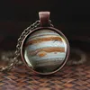 Charming Nebula Necklace Galaxy Space Glass Cabochon Pendant Solar System Jewelry Space Universe Necklace Milky Way Jewelry G1206