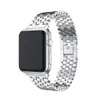 Luksusowy pasek bransoletki dla iWatch Ultra 49mm 41mm 45 mm 40/44mm 38mm 42 mm stal nierdzewna zegarek Apple Watch 8 pasm iWatchband 7 SE 6 5 4 3 metalowy pasek obserwacyjny